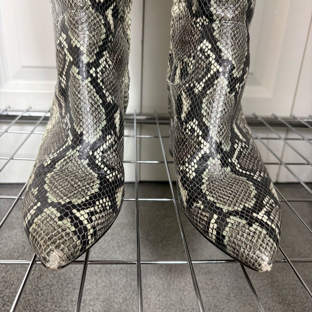 Sam Edelman Green Python Pattern Tall Boots - image 2